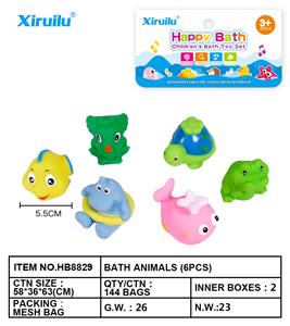 环保喷水动物六只装 - OBL764442