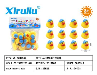 5CM 环保戴帽鸭十二只装 - OBL764547