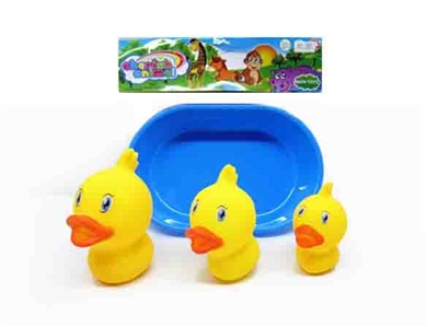 大中小大头鸭配浴盆（8CM/7CM/6CM) - OBL764742