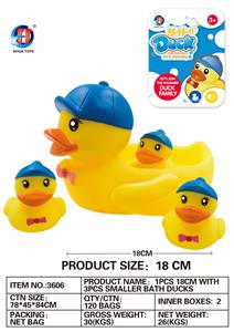 带帽鸭座配3只小带帽鸭 - OBL764787