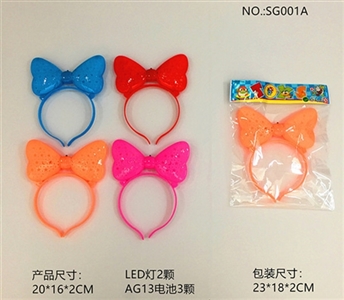 The birthday party. Hollow out bow LED head band - OBL765509