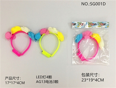 Birthday party. Cloth flowers LED head band - OBL765512