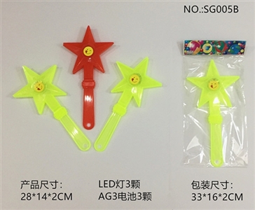 28 cm expression pentagram clap your hands LED bar - OBL765534