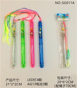 21 cm transparent four flashing LED bar - OBL765569