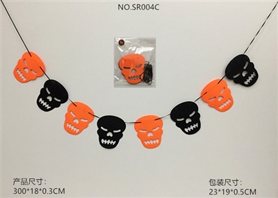 All saints skeleton cloth hanging flags - OBL765646