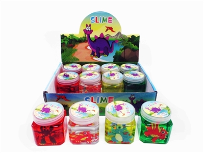 Crystal mud box of 12 square barrel zhuang dinosaurs - OBL765880