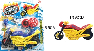 The motorcycle is with wheels - OBL766462