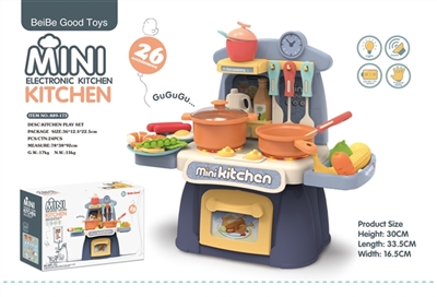 Mini electronic kitchen counter suit with sound. The lights - OBL766486