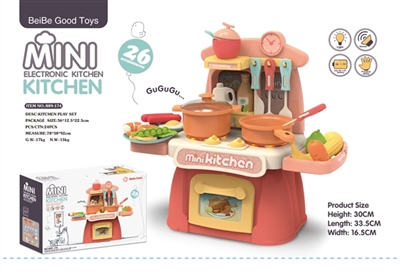 Mini electronic kitchen counter suit with sound. The lights - OBL766487