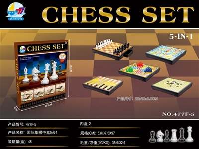 In the box of chess 5 in 1 - OBL766841