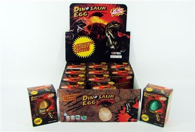 彩色膨胀恐龙孵化蛋 12PCS - OBL767601