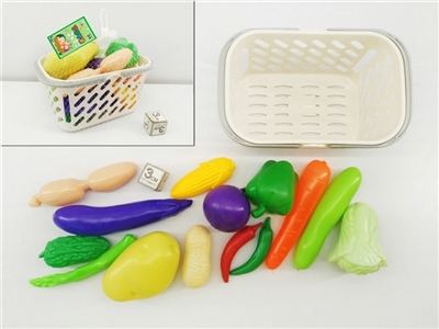 A small fruit basket with vegetables 14 PCS - OBL767941