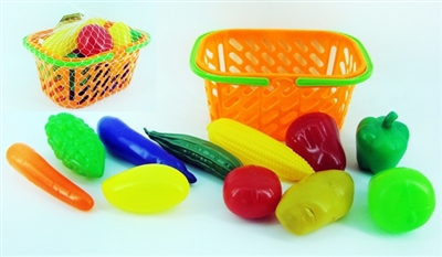 11 PCS basket with fruits and vegetables - OBL767958