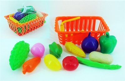 11 PCS basket with fruits and vegetables - OBL767970