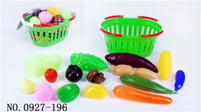 15 PCS big basket with fruits and vegetables - OBL768115