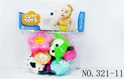 喷水花晒动物6只装 - OBL768174