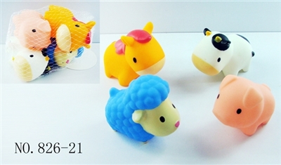 喷水农场小动物4只装 - OBL768215