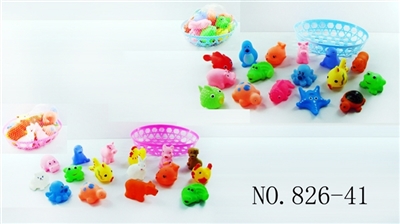 捏捏叫小动物16只篮子装 - OBL768235