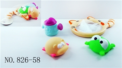 大脸猫网捞+喷水花晒玩具3只装 - OBL768252