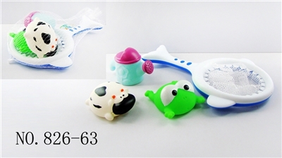 鲨鱼网捞+喷水花晒3只 - OBL768257