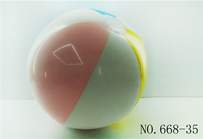 PVC充气沙滩三片彩球40CM - OBL768268