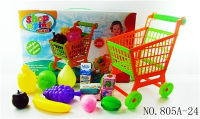 Shopping cart with fruit 5 small box 13 PCS - OBL768289