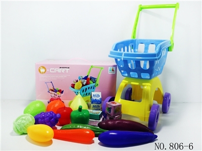 Shopping cart with fruits and vegetables May 17 PCS small box - OBL768299