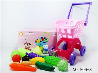 Shopping cart with fruits and vegetables May 17 PCS small box - OBL768301