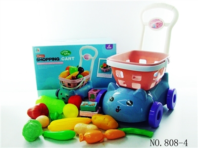 Shopping cart with fruits and vegetables five small box 18 PCS - OBL768305