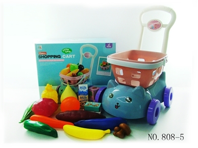 Shopping cart with fruits and vegetables five small box 16 PCS - OBL768306