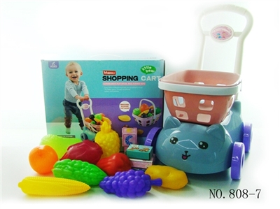 Shopping cart with fruits and vegetables five small box 14 PCS - OBL768308