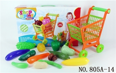Shopping cart with vegetables 13 PCS - OBL768323