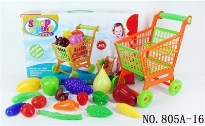 16 PCS shopping cart with fruit and vegetables - OBL768325