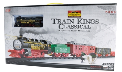 Smoking electric rail train set - OBL768365