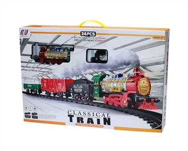 Smoking electric rail train set - OBL768372