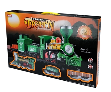 Smoking electric rail train set - OBL768375