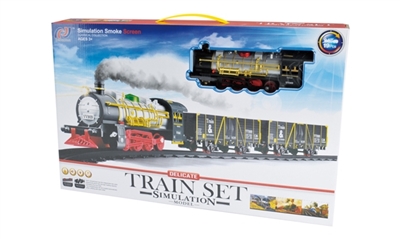 Smoking electric rail train set - OBL768385