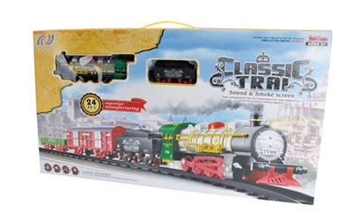 Smoking electric rail train set - OBL768389