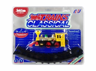 Electric rail train with yellow - OBL768853