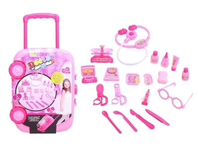 D with a pull rod box red girl 19 pieces - OBL769207