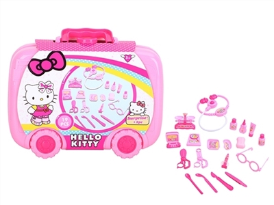 HELLO KITTY d suitcase with pink girl 19 times - OBL769226