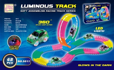 Soft luminous acrobatics 360 ° monocyclic racing track - OBL769269