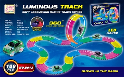Soft luminous acrobatics 360 ° monocyclic racing track - OBL769271