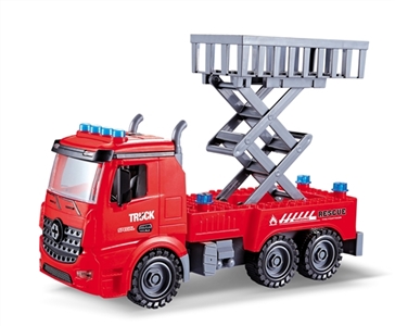 DIY screw blocks disassembling fire station - OBL769890