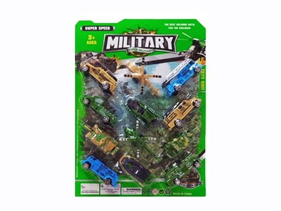 移印回力军事车套庄12只装 - OBL770429