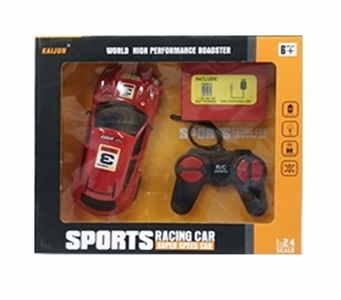 1:24 包电四通灯光遥控车-赛车版 - OBL770582