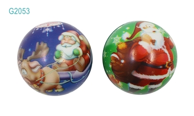 6.3CM 圣诞PU球2粒装 - OBL770725