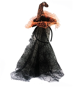 Big witch headdress and spider stretch yarn - OBL770771