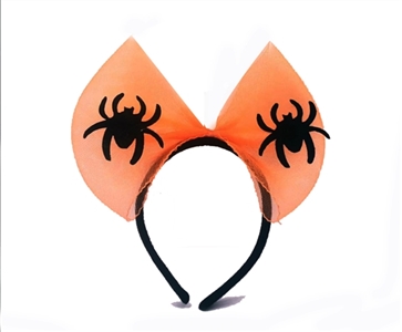 Orange silk screen fireworks headdress and animals - OBL770773