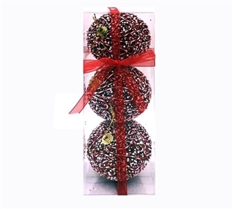 7.7 CM wide bubble red balls and line 3 to 1 box only - OBL770878